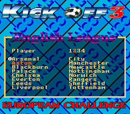 Kick Off 3: European Challenge screenshot 4 for Sega Mega Drive